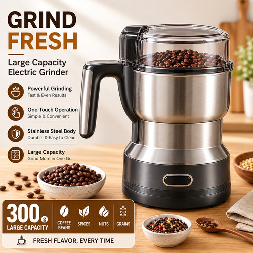 Electric coffee bean - bean, grinder